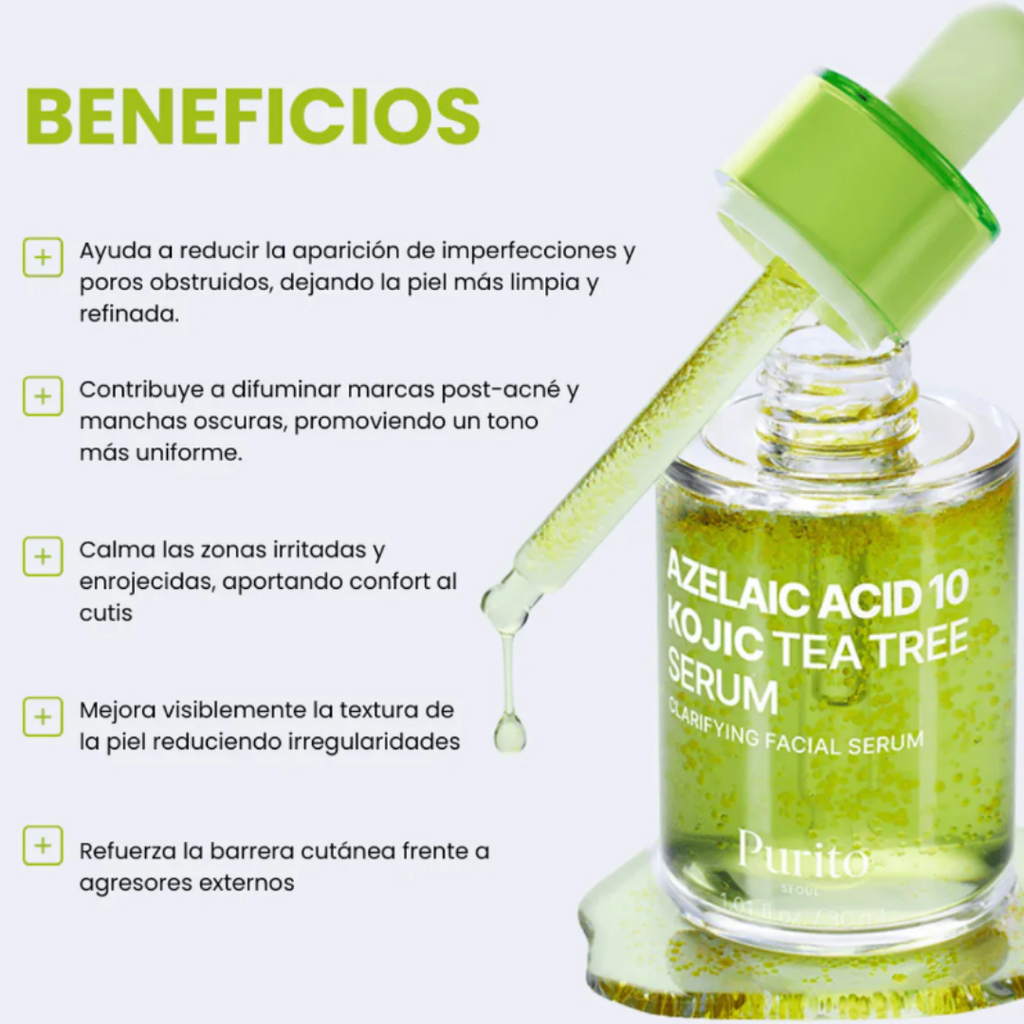 PURITO -Azelaic Acid 10 Kojic Tea Tree Serum