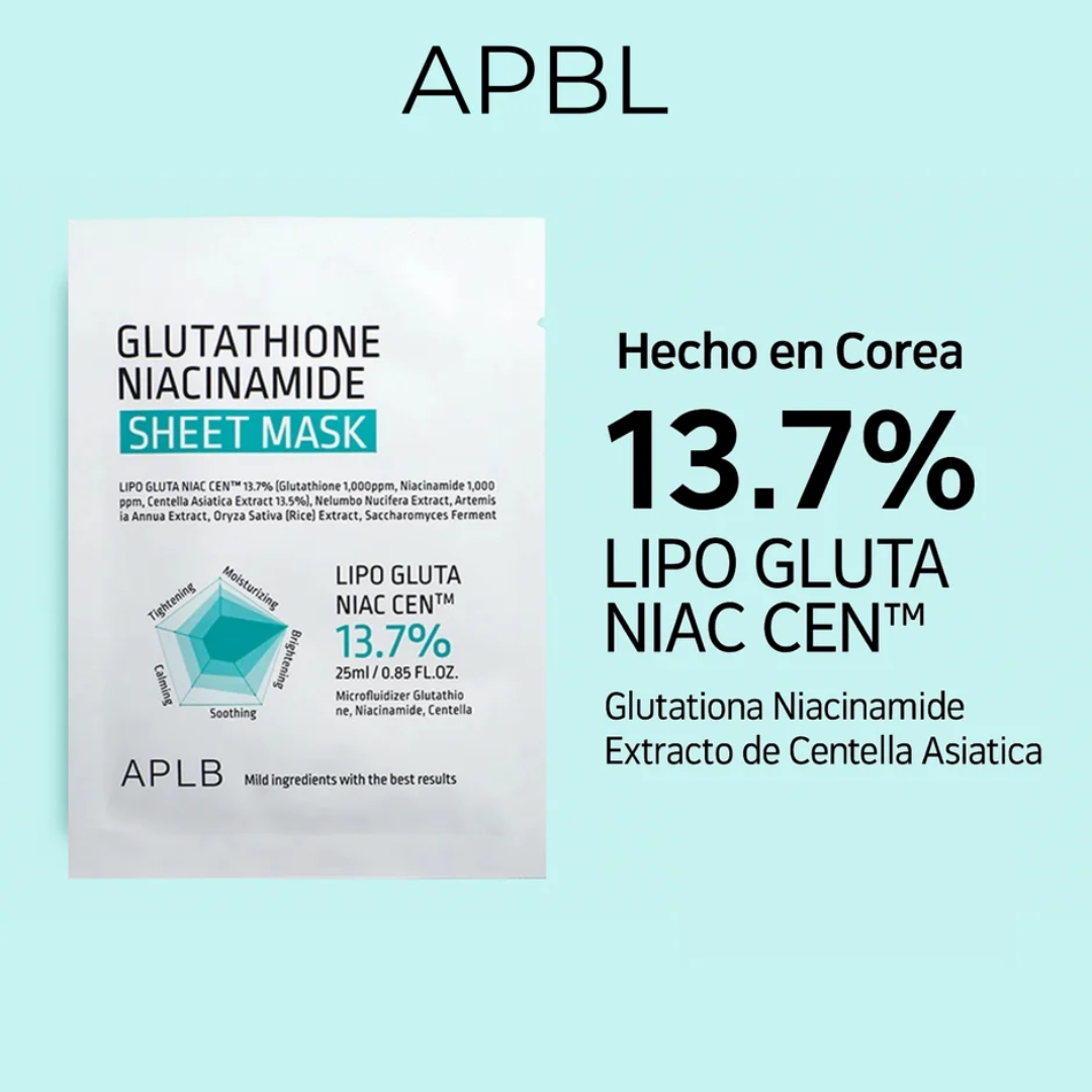 APLB Sheet Mask Glutatione Niacinamide