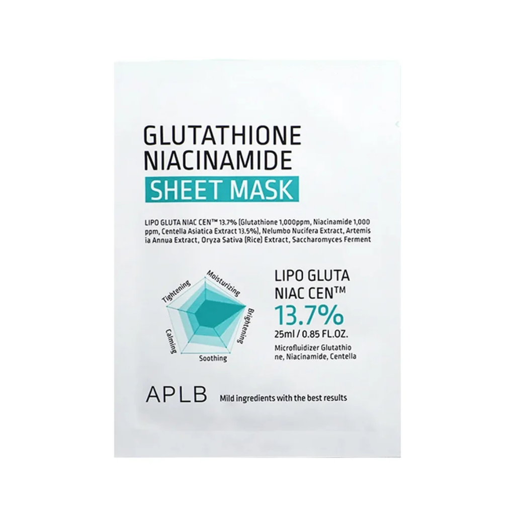 APLB Sheet Mask Glutatione Niacinamide