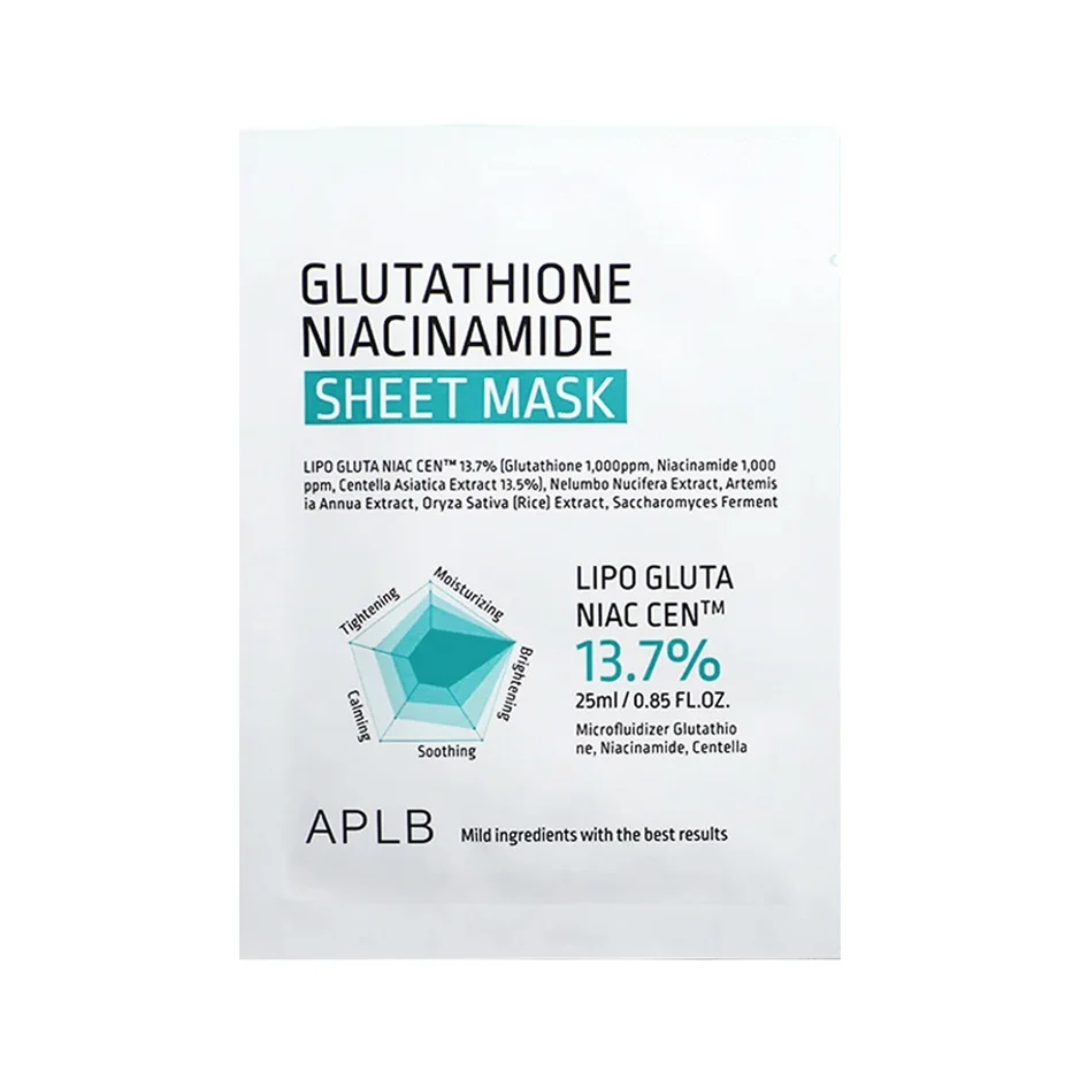 APLB Sheet Mask Glutatione Niacinamide