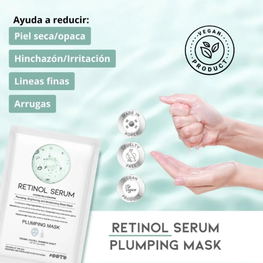 Retinol Serum Plumping Mask-OOTD Mascarilla