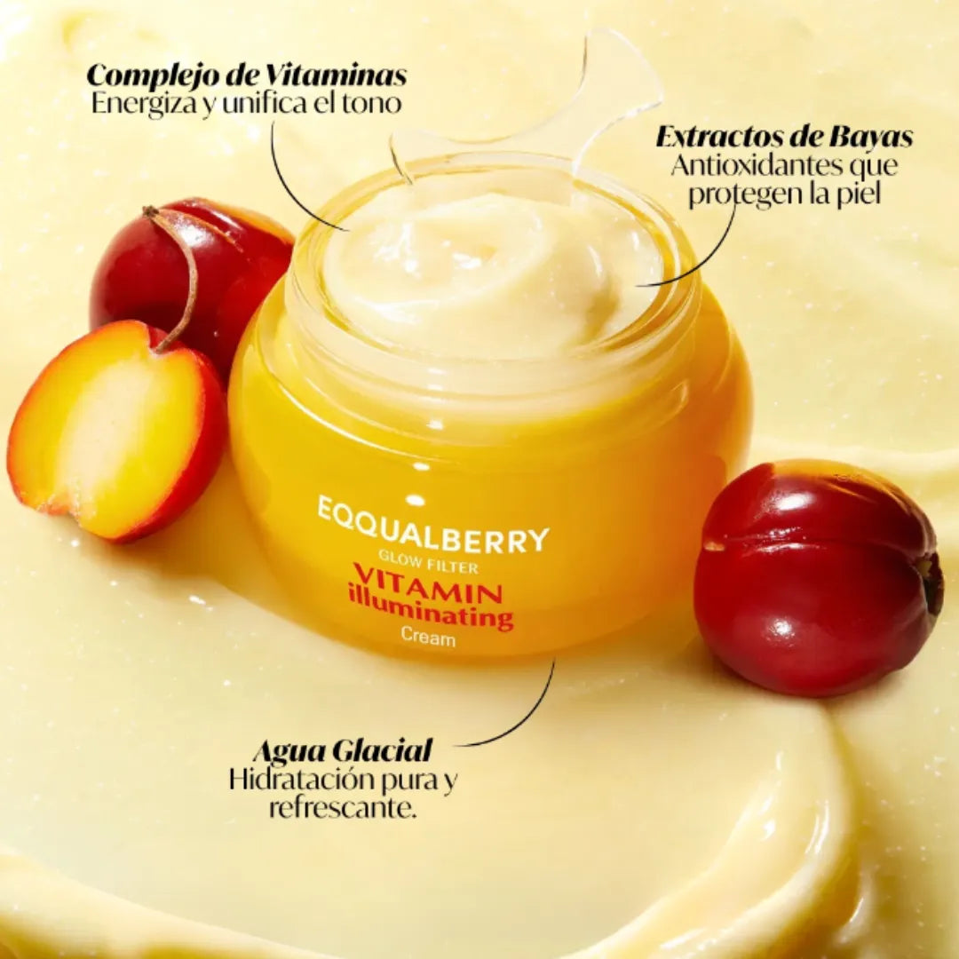 EQQUALBERRY Crema iluminadora Vitamina C 50 Ml